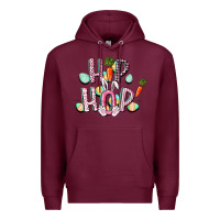 Burgundy Hip hop Easter Premium Hoodie - CowGirlArtShop