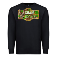 Black Shamrockin' St. Patrick's Day Premium Sweatshirt - OliviaCreatesArt