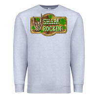 Heather Grey Shamrockin' St. Patrick's Day Premium Sweatshirt - OliviaCreatesArt