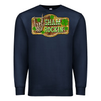 Navy Shamrockin' St. Patrick's Day Premium Sweatshirt - OliviaCreatesArt