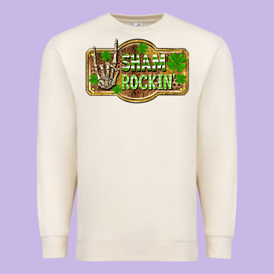 Shamrockin' St. Patrick's Day Premium Sweatshirt Designed By Oliviacreatesart