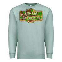 Seafoam Shamrockin' St. Patrick's Day Premium Sweatshirt - OliviaCreatesArt