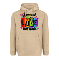 Mushroom spread love not hate Heavyweight Hoodie - OliviaCreatesArt