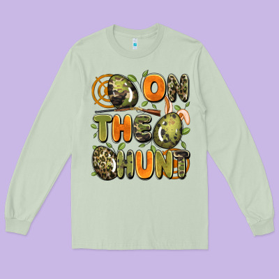 On The Hunt Easter Long Sleeve Tee Designed By Artiststas