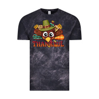 Cloud Black western thankful thanksgiving turkey Vintage Tee - NancyCooperArtShop
