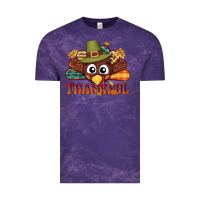 Cloud Purple western thankful thanksgiving turkey Vintage Tee - NancyCooperArtShop
