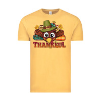 Vintage Mustard western thankful thanksgiving turkey Vintage Tee - NancyCooperArtShop