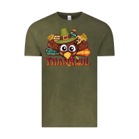 Vintage Olive western thankful thanksgiving turkey Vintage Tee - NancyCooperArtShop