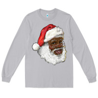 Moon Dust african american santa Long Sleeve Tee - RanaPortraitStore