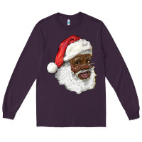 Plum african american santa Long Sleeve Tee - RanaPortraitStore