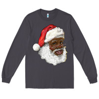 Smoke african american santa Long Sleeve Tee - RanaPortraitStore