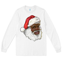 White african american santa Long Sleeve Tee - RanaPortraitStore
