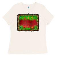 Bone christmas lights background Ladies Tee - AdoDesignShop
