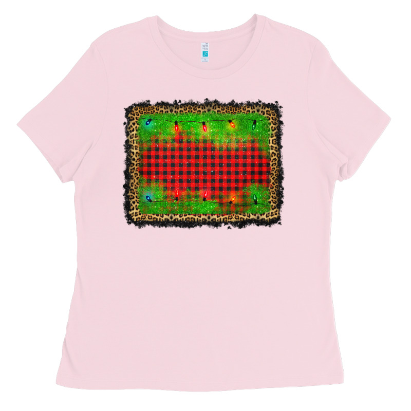 Christmas Lights Background Ladies Tee by AdoDesignShop | Teevron