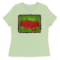 Matcha christmas lights background Ladies Tee - AdoDesignShop