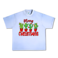 Grape Ice Merry Christmas Cactuses Urban Heavy Tee - MaliasSmallBusiness
