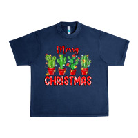 Merry Christmas Cactuses Urban Heavy Tee | Teevron