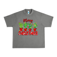 Tornado Merry Christmas Cactuses Urban Heavy Tee - MaliasSmallBusiness