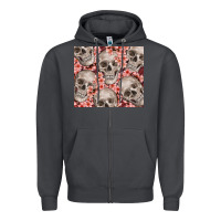 Smoke skulls and flowers Zipper Hoodie - TumblerDesignByShophia