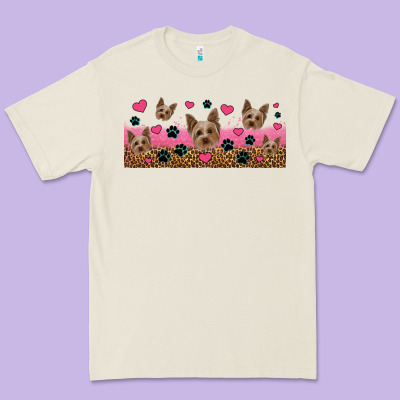 Yorkie Dogs Premium Tee Designed By Jasminsmagicworld