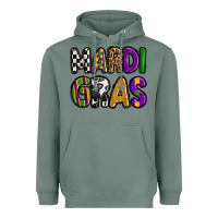 Sage mardi gras copy Heavyweight Hoodie - OliviaCreatesArt