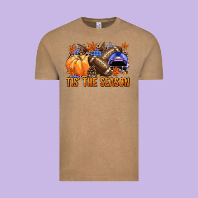 Tis The Season Football Vintage Tee Designed By Nancycooperartshop