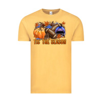 Vintage Mustard tis the season football Vintage Tee - NancyCooperArtShop