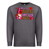 Charcoal Heather there is gnome one like you olivia Premium Sweatshirt - OliviaCreatesArt