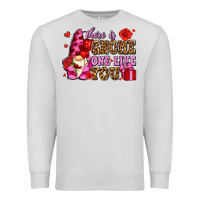 Dove Grey there is gnome one like you olivia Premium Sweatshirt - OliviaCreatesArt