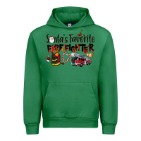 Emerald Santa's Favorite Firefighter Urban Hoodie - LillyAllenDesigns