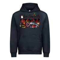 Navy Santa's Favorite Firefighter Urban Hoodie - LillyAllenDesigns