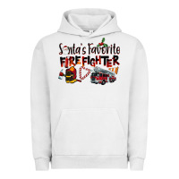 Pigment Lunar Rock Santa's Favorite Firefighter Urban Hoodie - LillyAllenDesigns