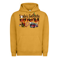 Pigment Peanut Butter Santa's Favorite Firefighter Urban Hoodie - LillyAllenDesigns