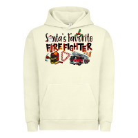 Pigment Pistachio Santa's Favorite Firefighter Urban Hoodie - LillyAllenDesigns