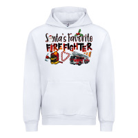 White Santa's Favorite Firefighter Urban Hoodie - LillyAllenDesigns
