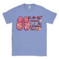 Colony Blue Pink Christmas crocin' around the Christmas tree Classic Tee - NancyCooperArtShop