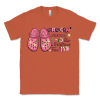 Copper Pink Christmas crocin' around the Christmas tree Classic Tee - NancyCooperArtShop