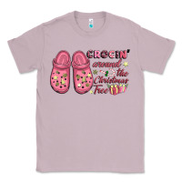 Lilac Pink Christmas crocin' around the Christmas tree Classic Tee - NancyCooperArtShop