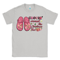 Moon Dust Pink Christmas crocin' around the Christmas tree Classic Tee - NancyCooperArtShop