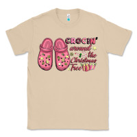 Mushroom Pink Christmas crocin' around the Christmas tree Classic Tee - NancyCooperArtShop