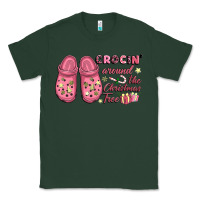 Pink Christmas Crocin' Around The Christmas Tree Classic Tee | Teevron