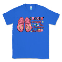 True Royal Pink Christmas crocin' around the Christmas tree Classic Tee - NancyCooperArtShop