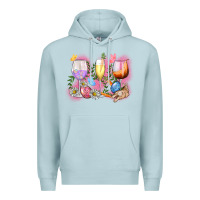 Blue Mist Easter wine glasses  Easter Day Premium Hoodie - CowGirlArtShop