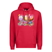 Cardinal Easter wine glasses  Easter Day Premium Hoodie - CowGirlArtShop