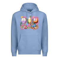Colony Blue Easter wine glasses  Easter Day Premium Hoodie - CowGirlArtShop