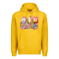 Lemon Easter wine glasses  Easter Day Premium Hoodie - CowGirlArtShop