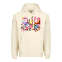 Sandshell Easter wine glasses  Easter Day Premium Hoodie - CowGirlArtShop