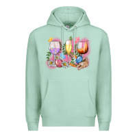 Seafoam Easter wine glasses  Easter Day Premium Hoodie - CowGirlArtShop