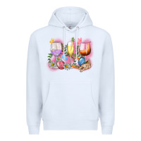White Easter wine glasses  Easter Day Premium Hoodie - CowGirlArtShop