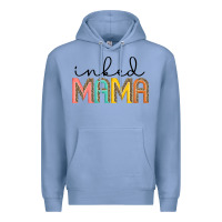 Colony Blue inked mama artistshot Premium Hoodie - JahusDesignShop